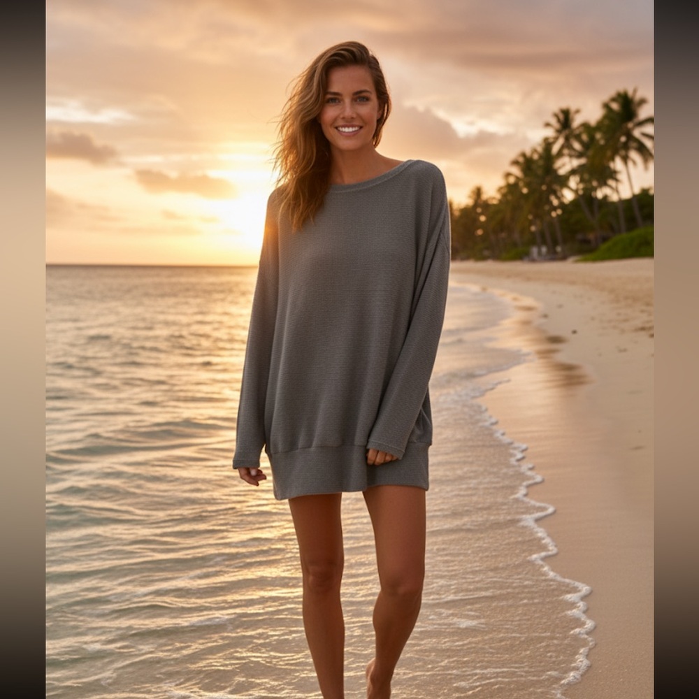 Free People Gray Mini Dress